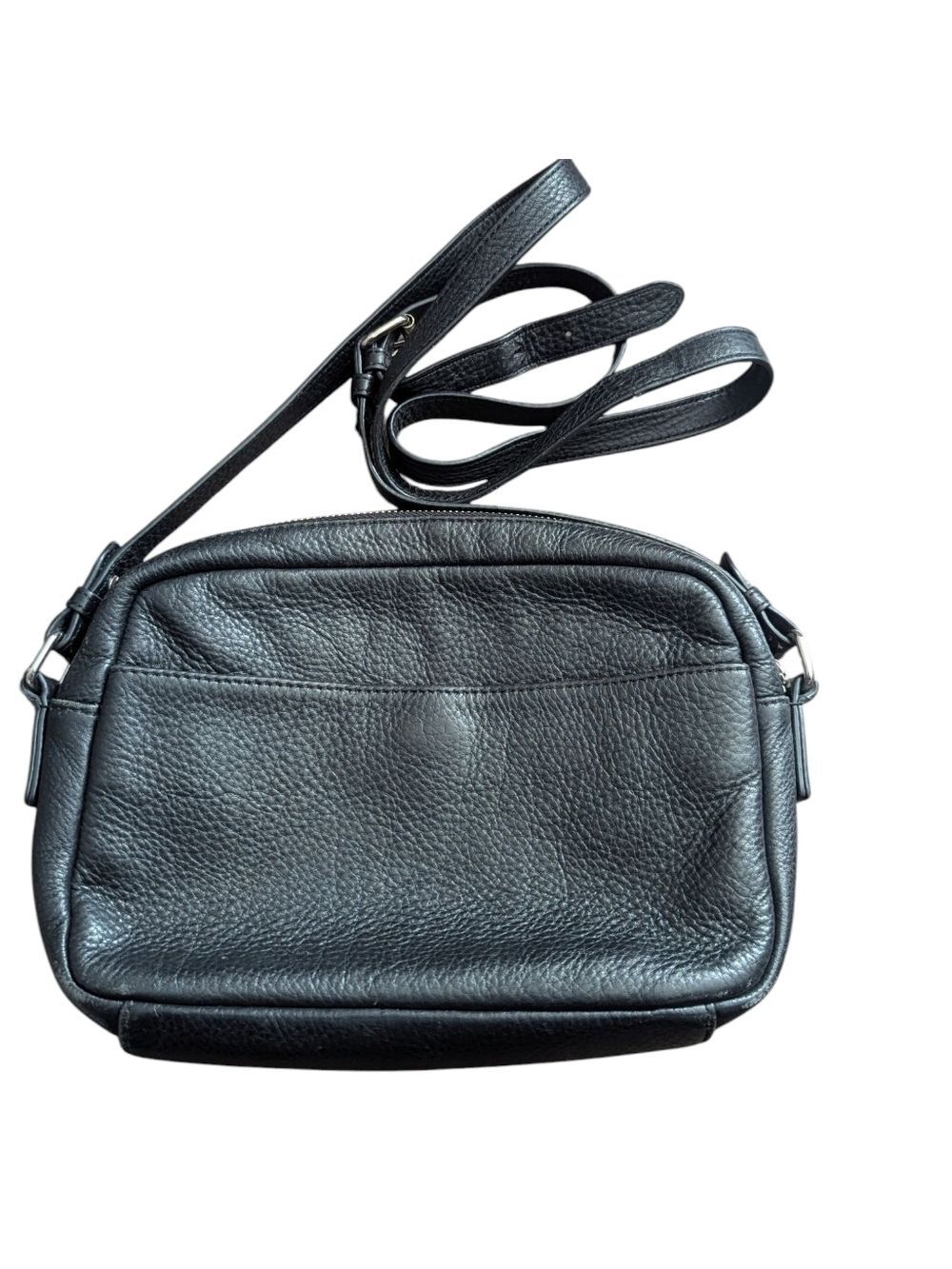 Atelier Noir Black Pebbled Leather Crossbody Bag